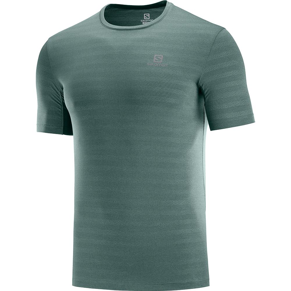 T-Shirts Salomon Homme Vert - Salomon XA M - France (2970-FDAZL)